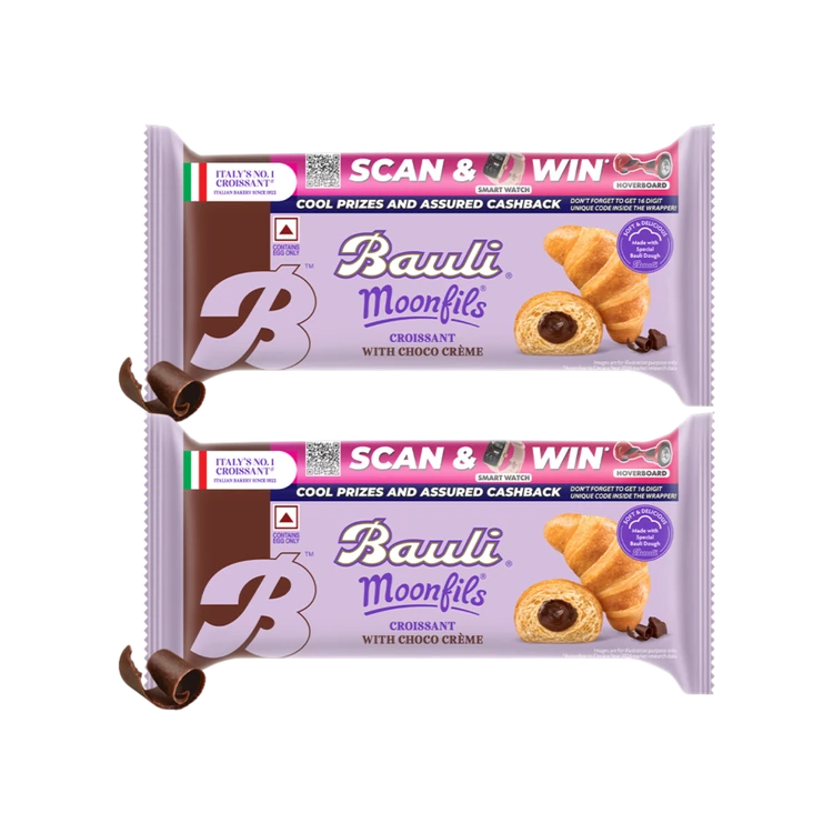 Bauli Moonfils Chocolate Crème Croissant - Pack of 2