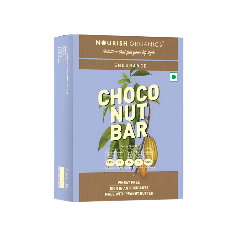 Nourish Organics Choco Nut Bar - Pack of 6