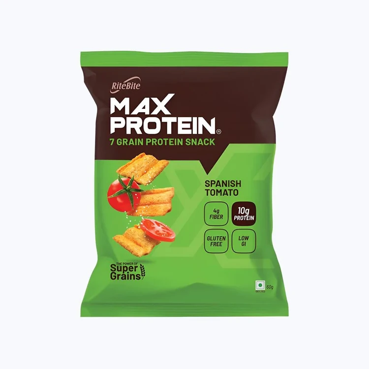 RiteBite Max Protein Spanish Tomato 10 g Protein Multigrain Chips