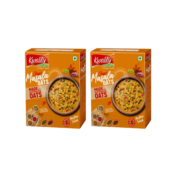 Kwality Classic Masala Flavoured Oats - Pack of 2
