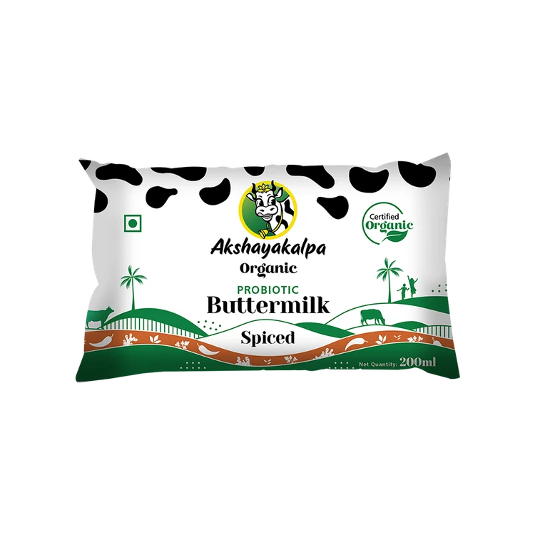 Akshayakalpa Organic Probiotoic Buttermilk (spiced) Special Offer