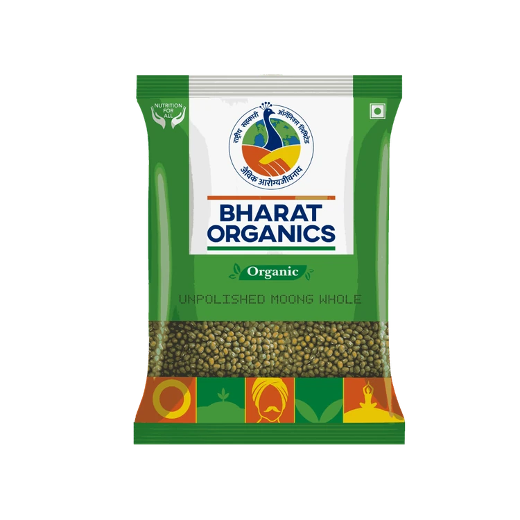 Bharat Organics - Organic Moong Sabut