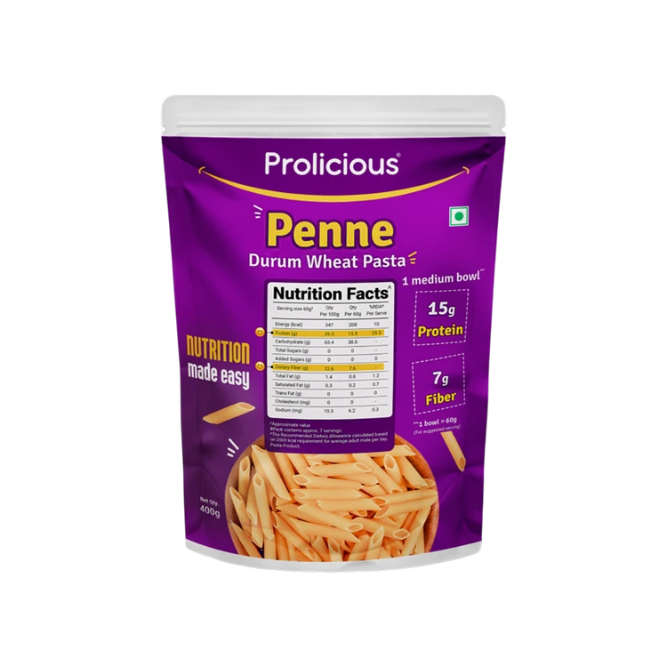 Prolicious Durum Wheat Penne Pasta