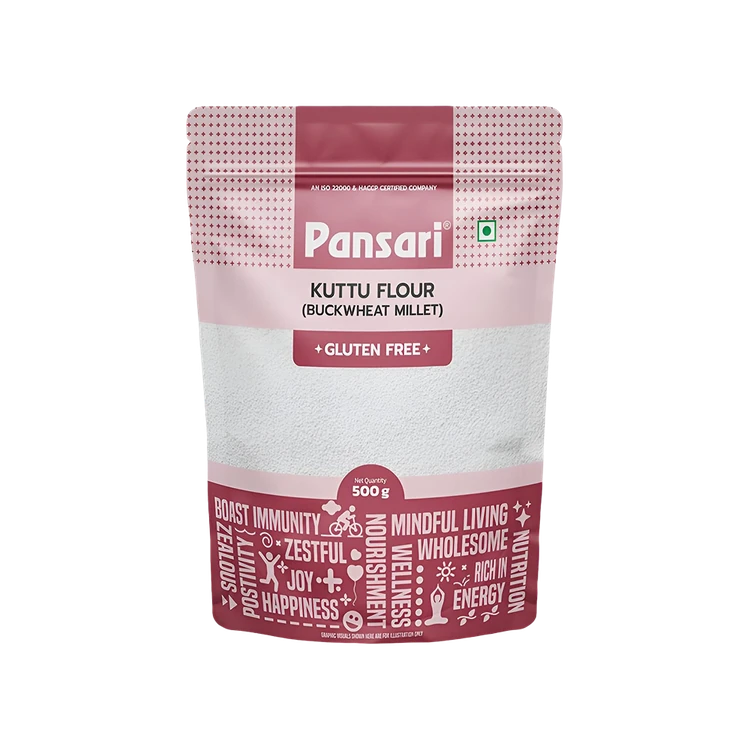 Pansari Kuttu Flour/Buckwheat Millet (Kuttu Hittu)