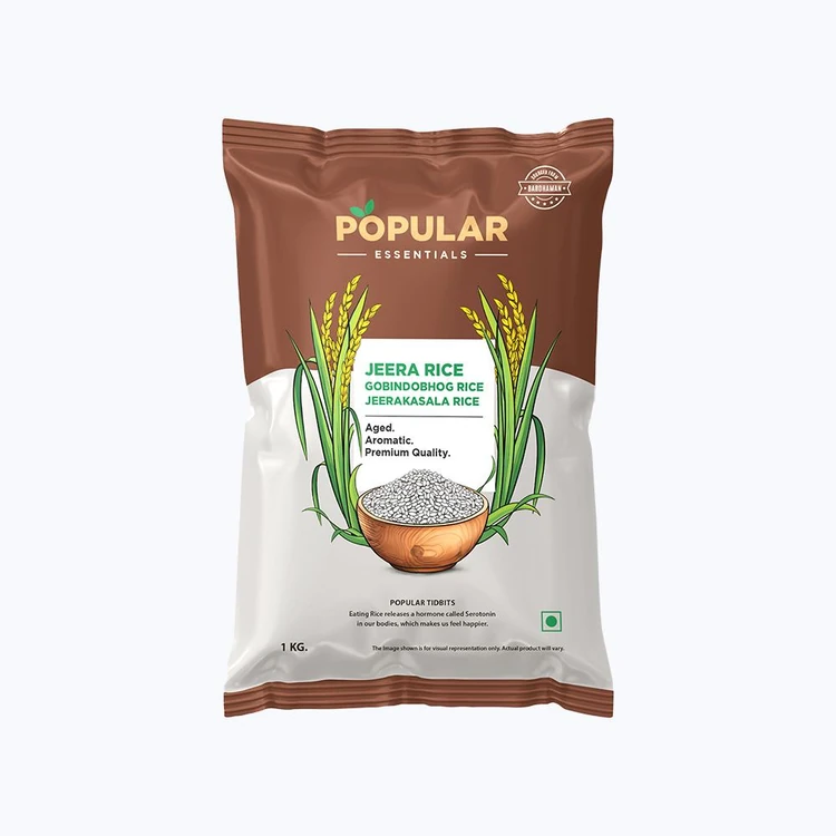 Popular Essentials Premium Jeera Rice (Short Grain) (Jeerige Akki)