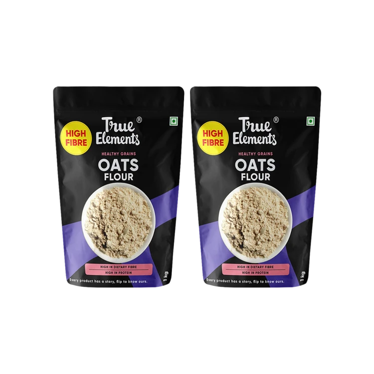 True Elements Super Grains Oats Flour (Oats Hittu) - Pack of 2