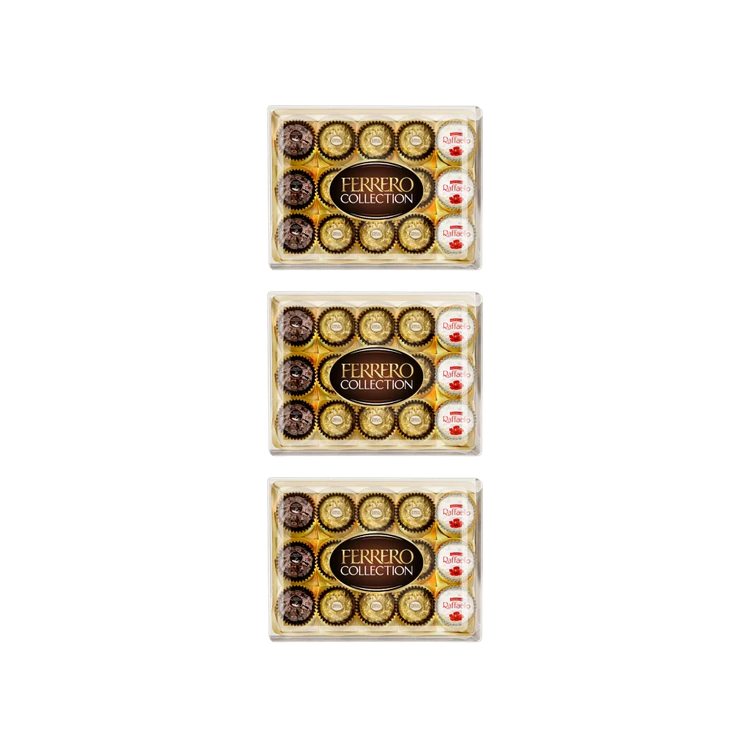 Ferrero Collection Assorted Chocolate Gift Pack (15 pieces) - Pack of 3