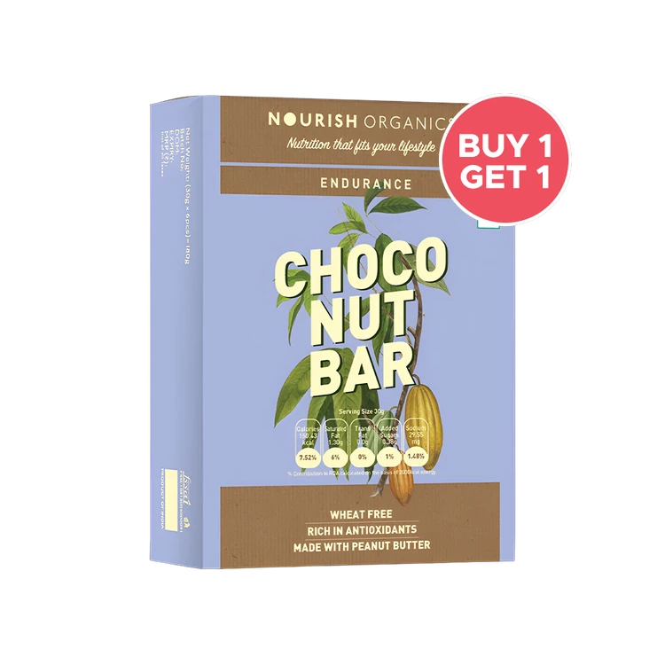 Nourish Organics Choco Nut Bar - Pack of 6 - Buy 1 Get 1 Free