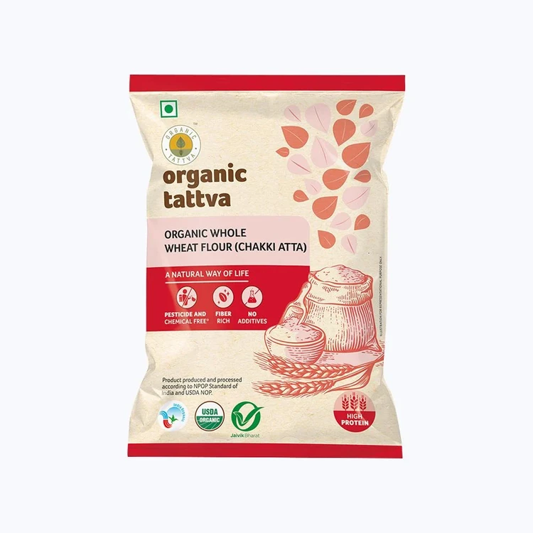 Organic Tattva Wheat Organic Atta - 1 kg