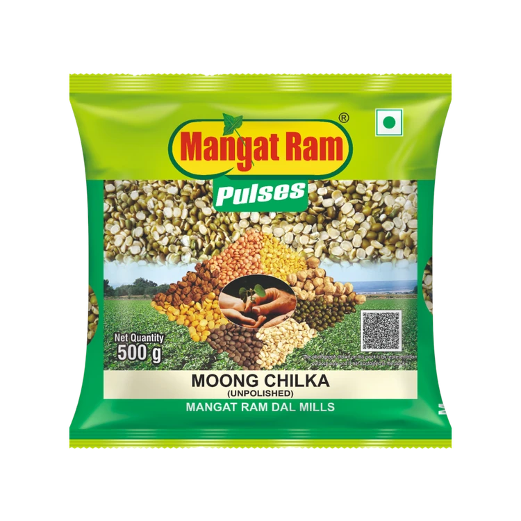 Mangat Ram Unpolished Moong Dal (Chilka) (Hesaru Kalu)