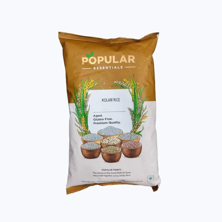 Popular Essentials Bullet Surti Kolam Rice (Raw) (Long Grain) (Kolam Akki)