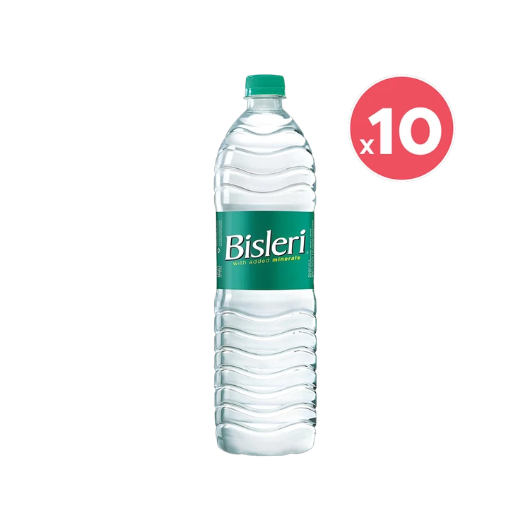 Bisleri Packaged Water (1 l) - Pack of 10