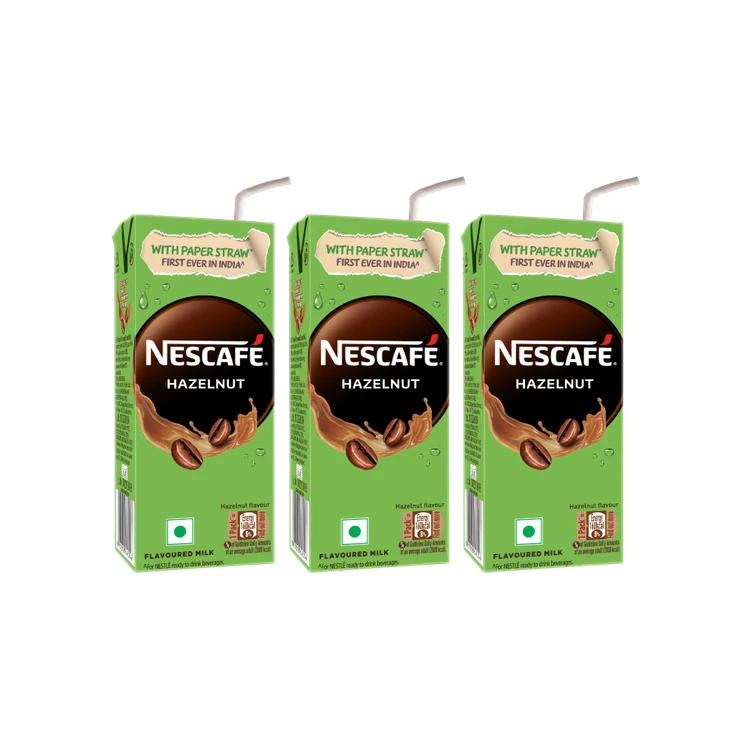 Nescafe Ready to Drink Coffee Flavoured Milk - Hazelnut - Pack of 3