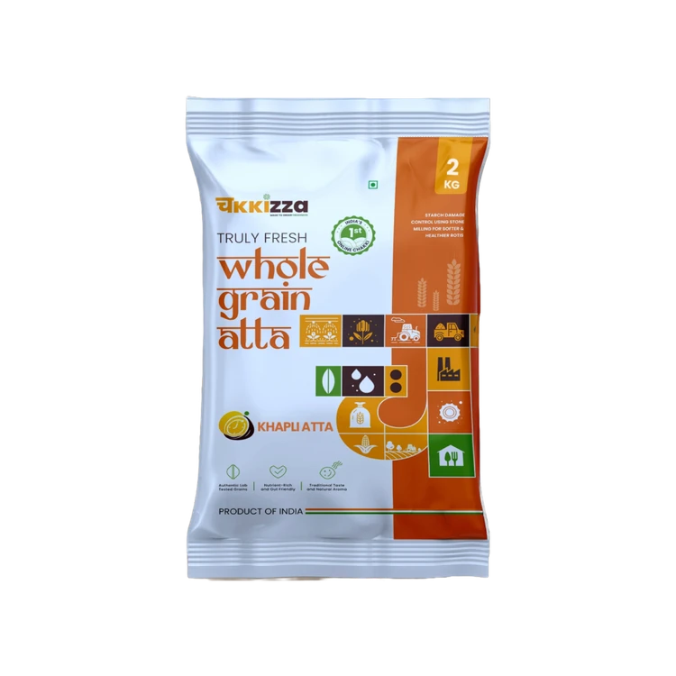 Chakkizza Whole Grain Khapli Wheat Atta