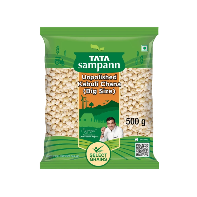 Tata Sampann Unpolished Kabuli Chana (Big Size) (Kabuli Kadale)