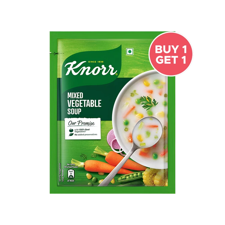 Knorr Classic Mixed Vegetable Soup with No Added Preservatives - Buy 1 Get 1 Free
