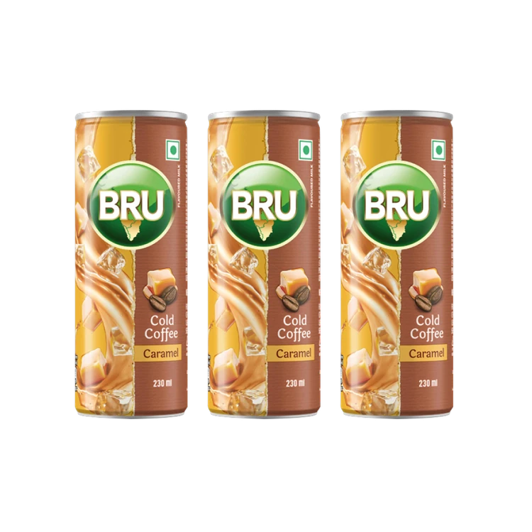 Bru Cold Coffee (Caramel) - Pack of 3