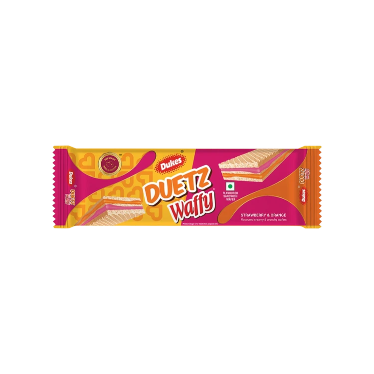 Dukes Duetz Waffy Wafer Bar (Strawberry & Orange)