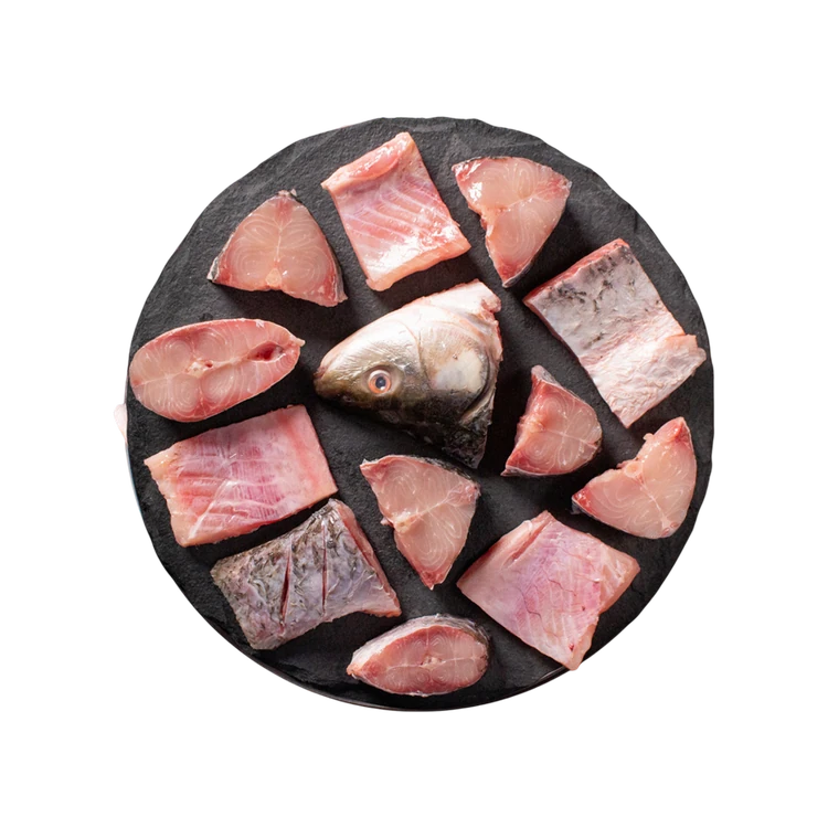 Cambay Tiger Bengali Cut Rohu Fish with Head
