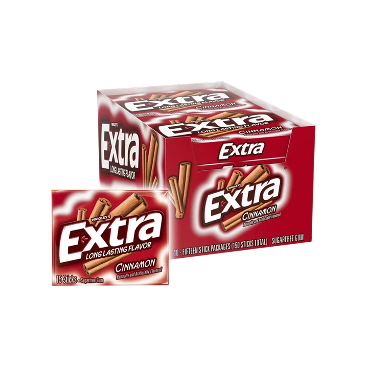 Wrigley's Extra Cinnamon Chewing Gum (Sugar Free)