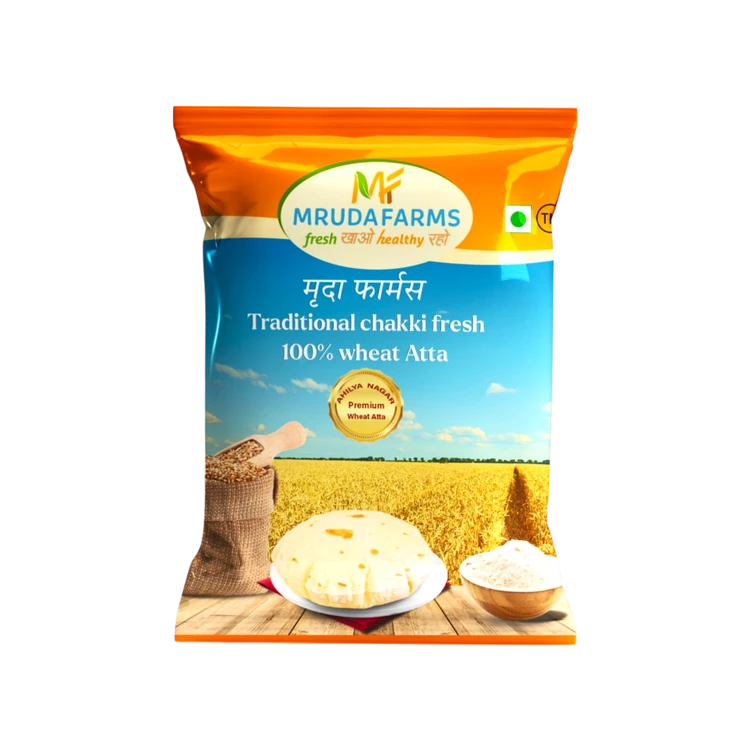 Mruda Farms Traditional Chakki Fresh Wheat Atta