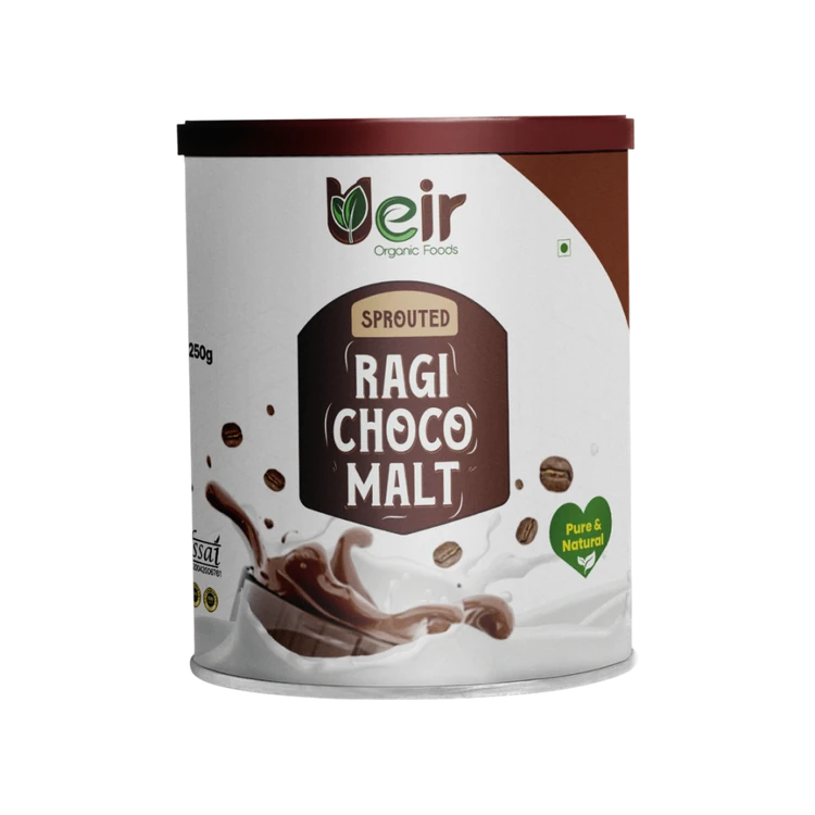 Ueir Organic Foods Sprouted Ragi Choco Malt Instant Mix