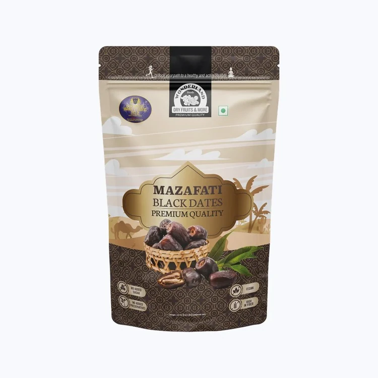 Wonderland Foods Mazafati Black Dates (Kharjura)