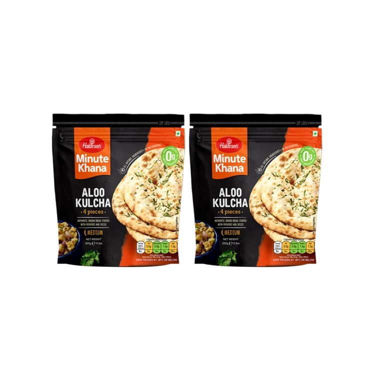 Haldiram's Minute Khana Aloo Kulcha - Pack of 2