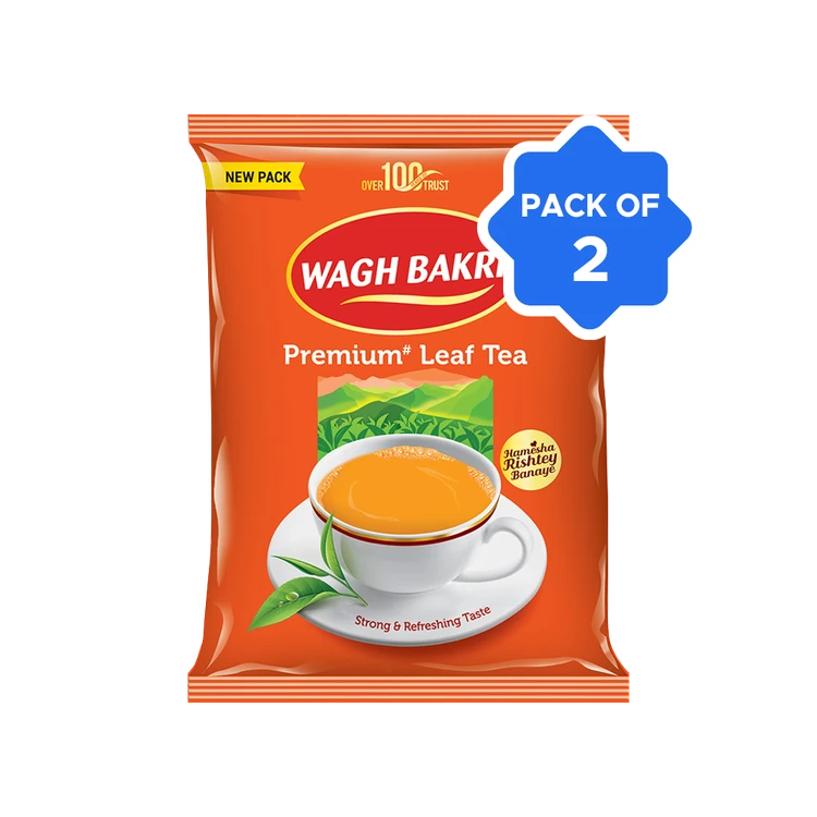 Wagh Bakri Premium Leaf Tea (250 g) - Pack of 2