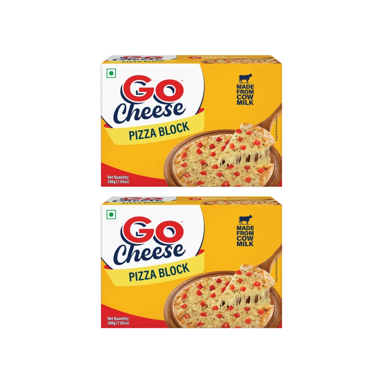 Go Pizza Cheese Block - Pack of 2