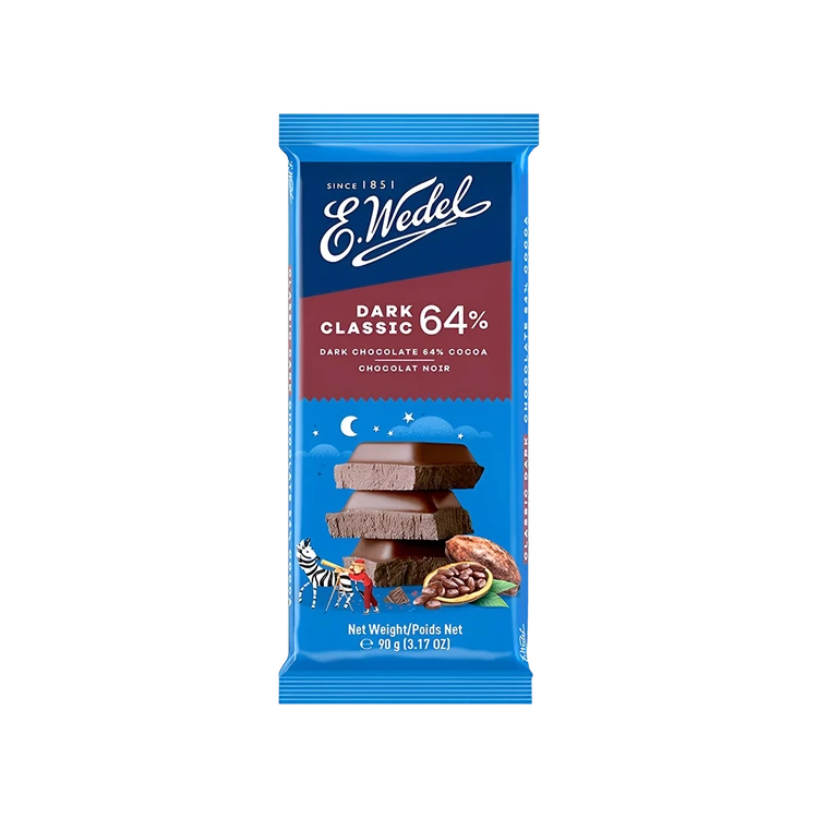 E.Wedel Classic 64% Cocoa Dark Chocolate Bar