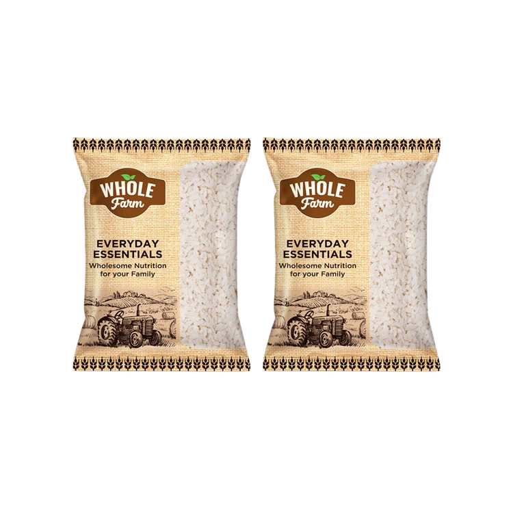Whole Farm Premium Fiber Rich Thick Poha - Pack of 2 (Gatti Avalakki)