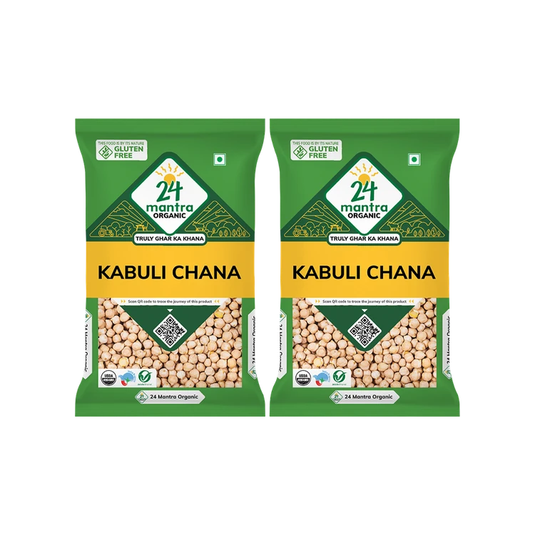 24 Mantra Organic Kabuli Chana / Chole - Pack of 2