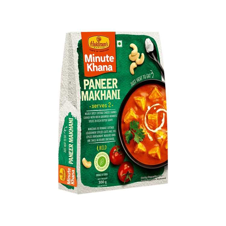 Haldiram's Minute Khana Paneer Makhani Ready to Eat