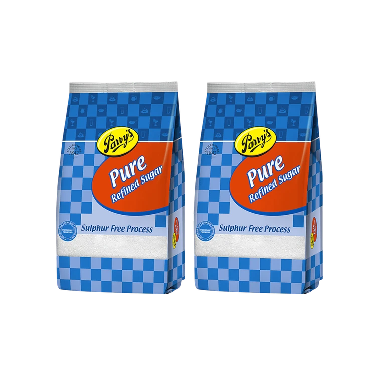 Parry's Pure Refined Sulphurless Sugar - Pack of 2 (Sulphur Rahitha Sakkare)