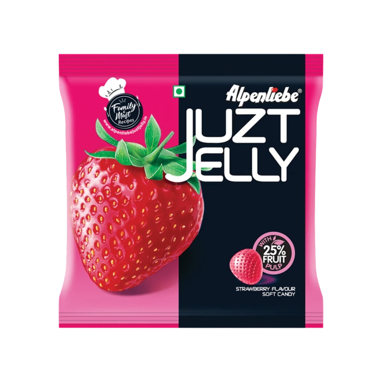 Alpenliebe Juzt Jelly - Strawberry Flavour Jelly Candy