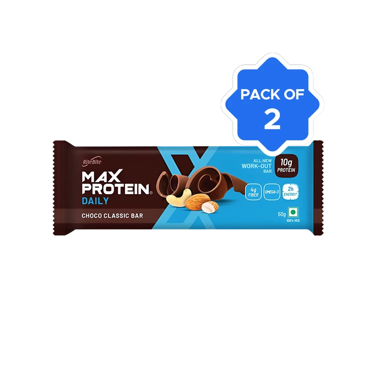RiteBite Max Protein Daily Choco Classic 10 g Protein Bar - Pack of 2