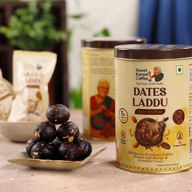 Choco Dryfruit Dates Laddu by Sweet Karam Coffee