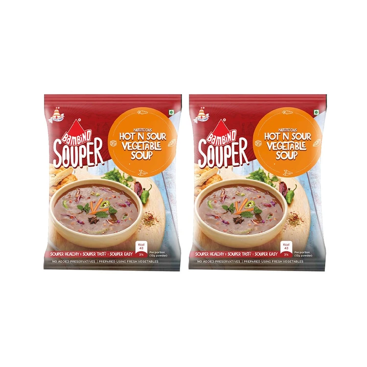 Bambino Hot & Sour Vegetable Soup - Pack of 2