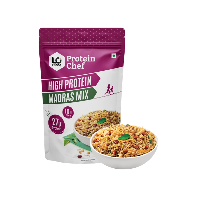 Protein Chef Madras Mixture Namkeen High Protein Healthy Snacks
