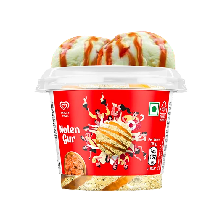 Kwality Walls Nolen Gur Frozen Dessert Cup