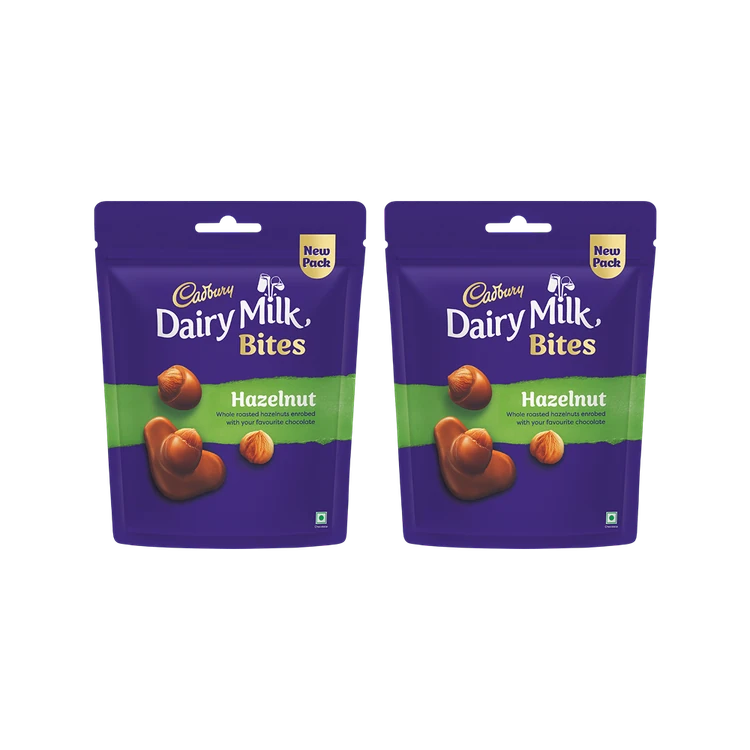 Cadbury Dairy Milk Bites Assorted Chocolate Pack - Hazelnut - Pack of 2