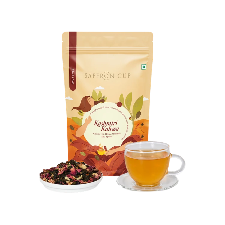 Saffron Cup Kashmiri Kahwa Green Tea
