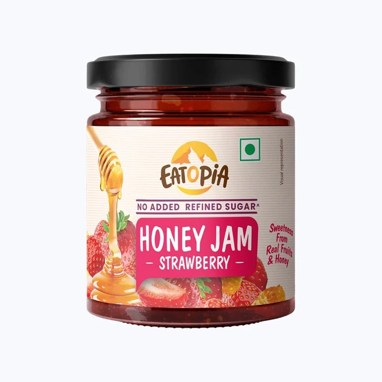 Eatopia Honey Strawberry Jam (No Added Sugar)