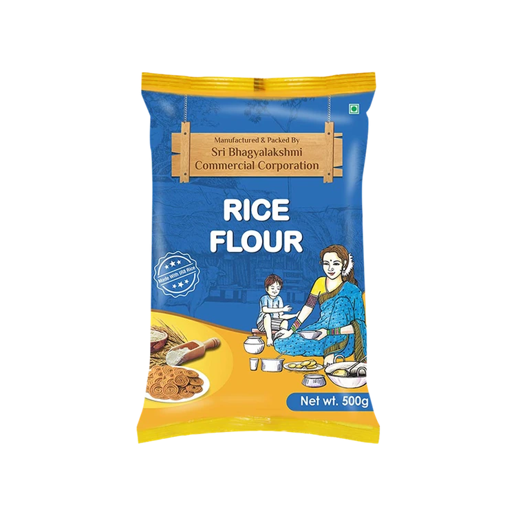 Bhagyalakshmi Rice Flour - Pack of 2 (Akki Hittu)