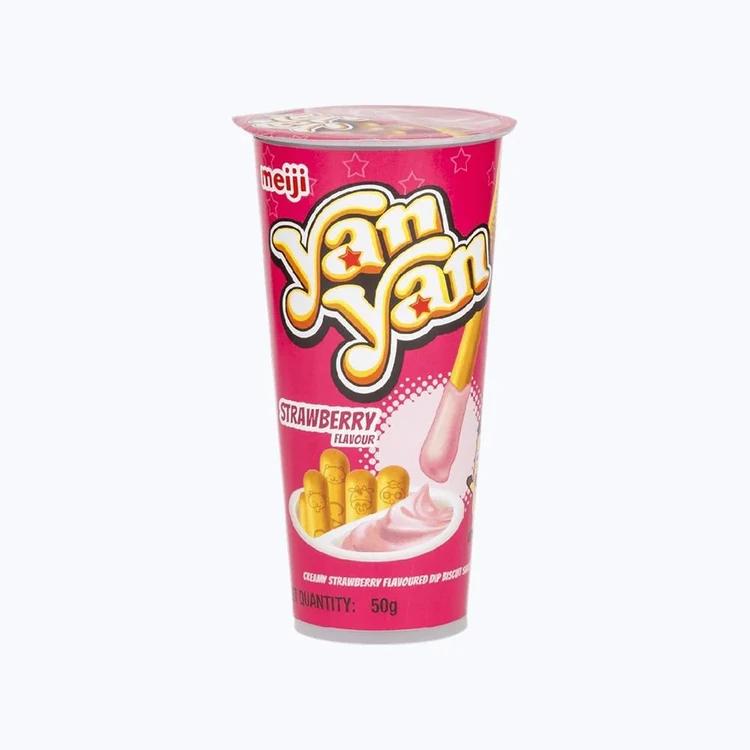 Meiji Yan Yan Strawberry Dip Biscuit Sticks