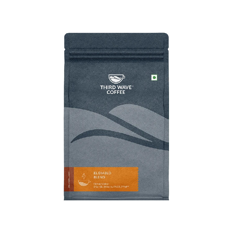 Third Wave coffee El Diablo Blend Medium Dark Roasted Ground Coffee (Coarse Grind Size)