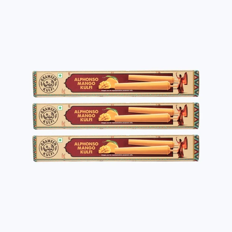 Grameen Alphonso Mango Kulfi Stick - Pack of 3