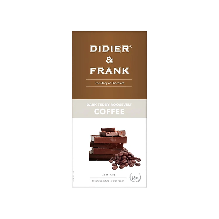 Didier & Frank Teddy Roosevelt Coffee Dark Chocolate Bar