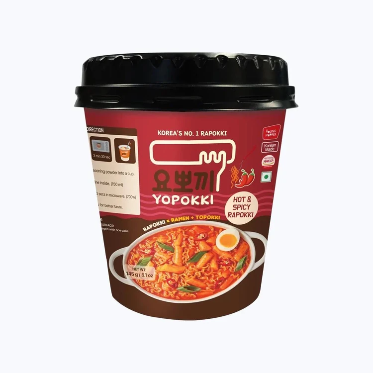 YOPOKKI Hot & Spicy Rapokki Instant Noodles